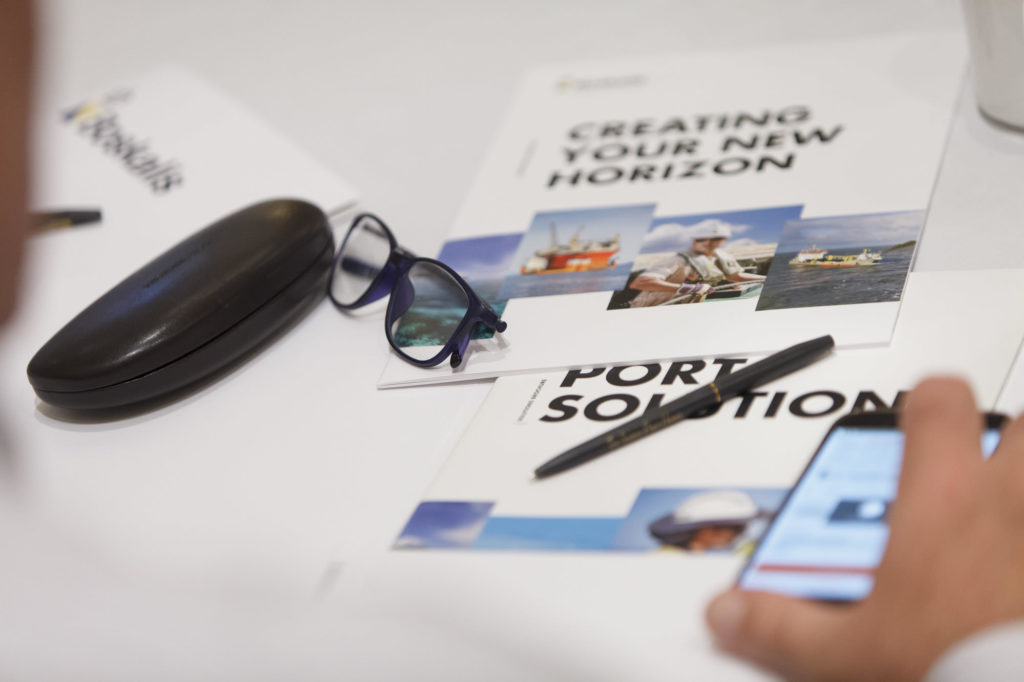 company brochures and conference materials