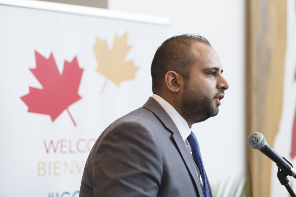 ICC staff speaks during the event