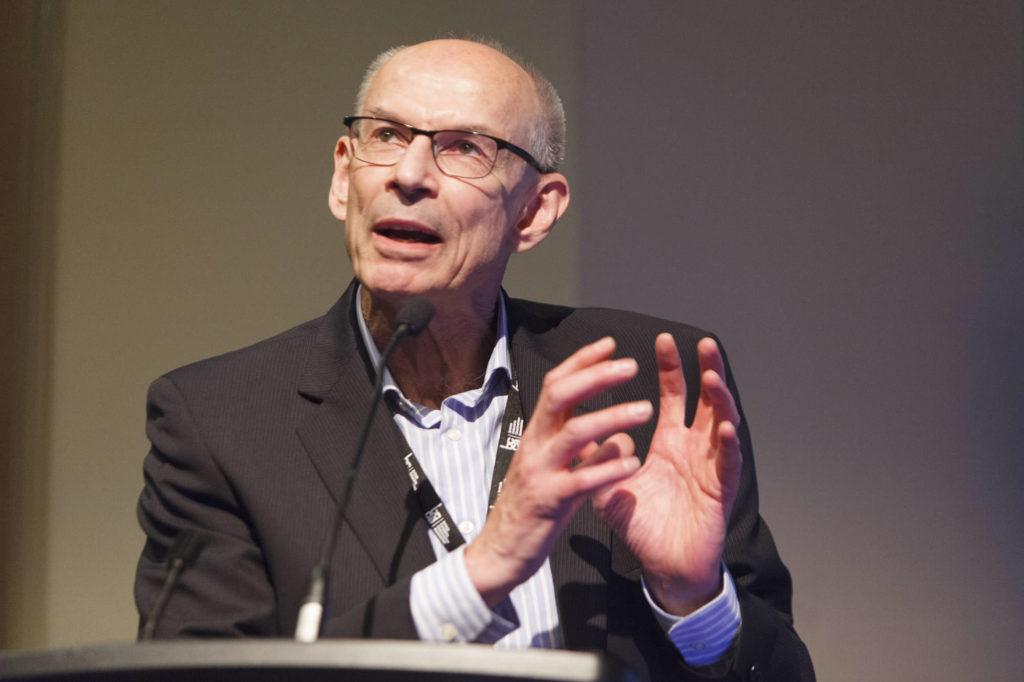 Speaker presents at the victoria conference