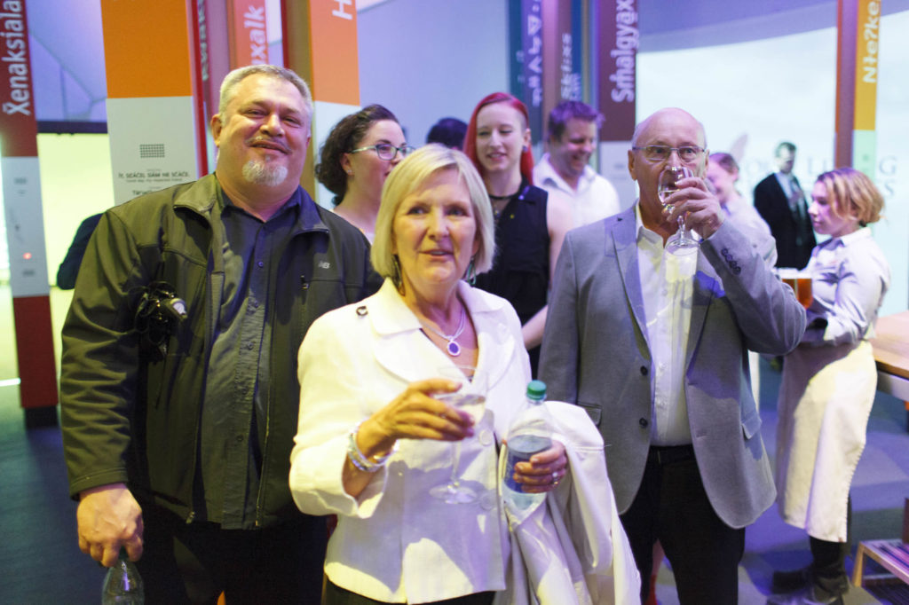 Participants watch a performance