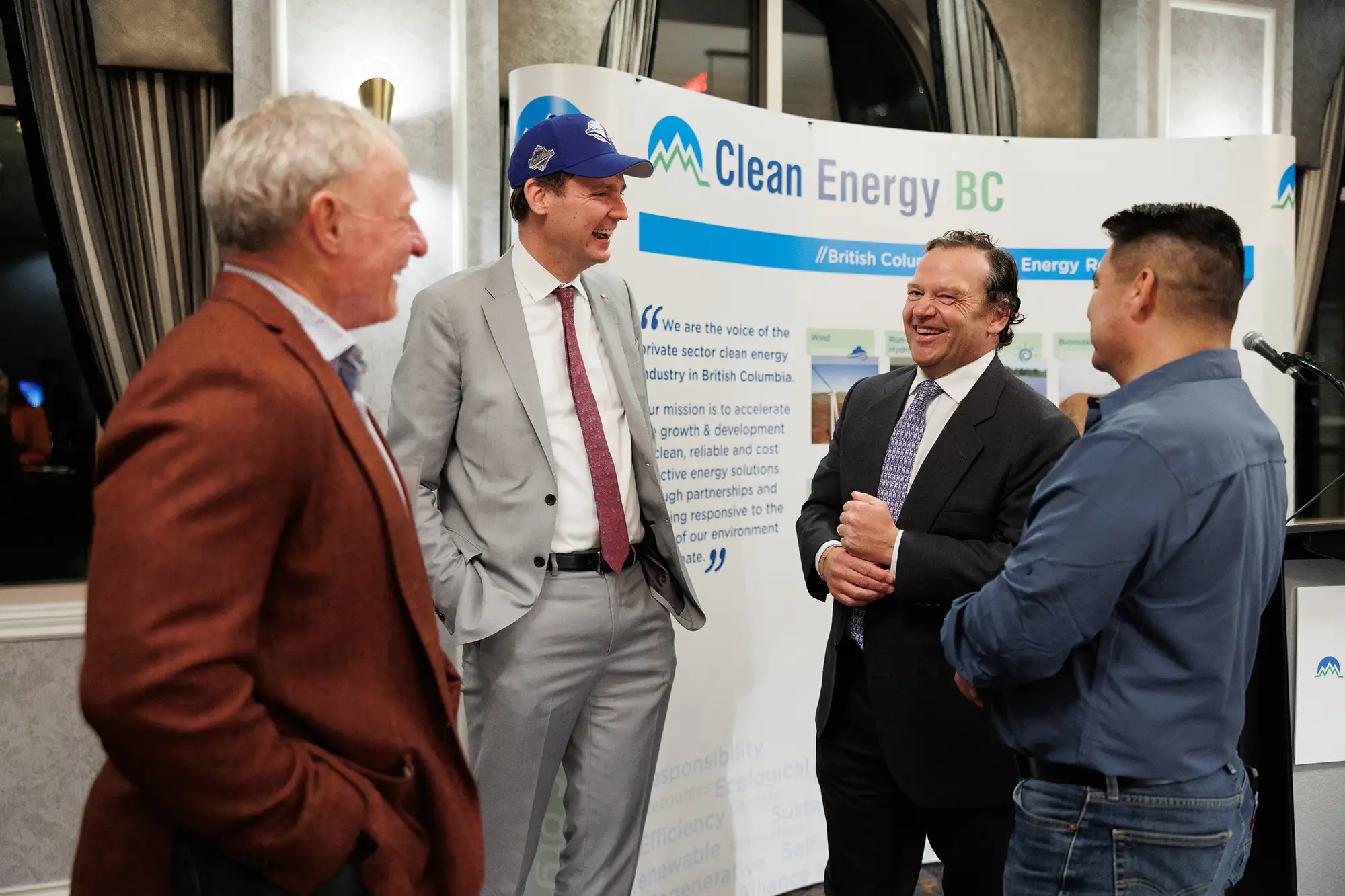 BC premier David Eby meets with members of clean energy BC during an advocacy day