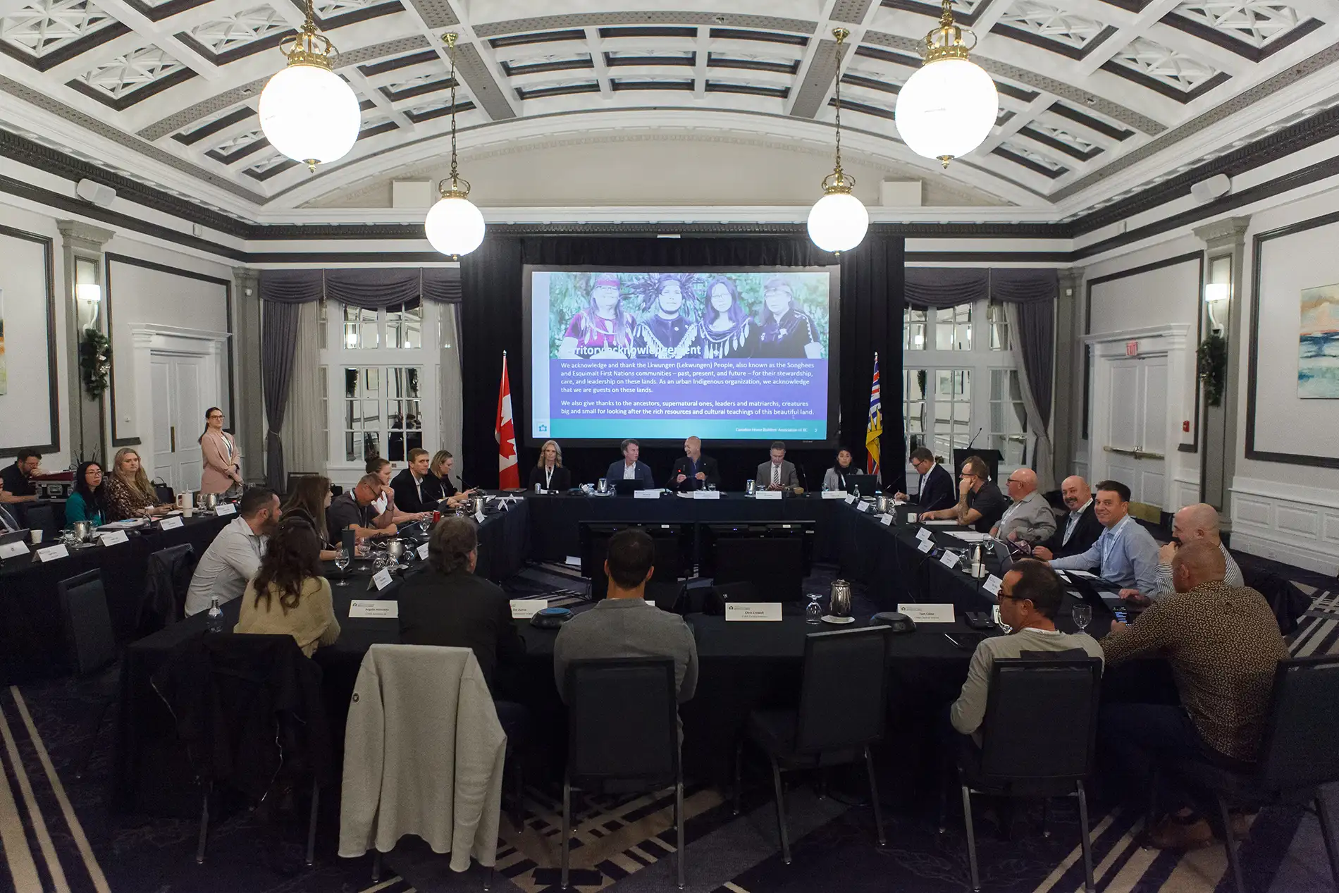 association age member meeting photography at palm court room in fairmont empress Victoria BC