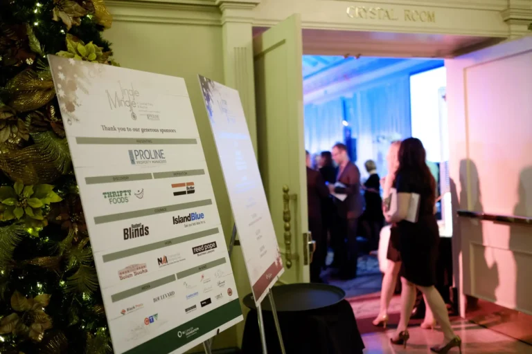 branding at a non-profit gala fundraiser