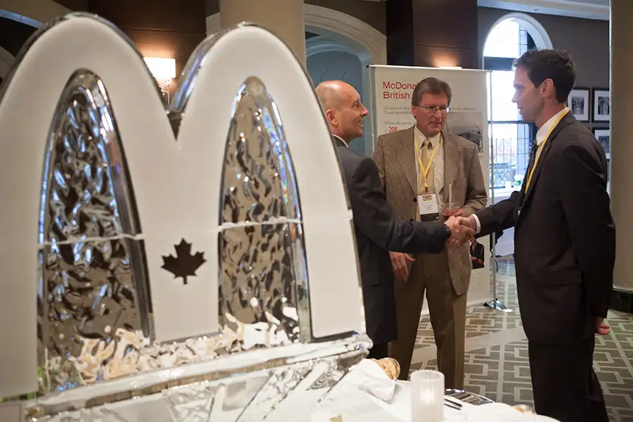 corporate appreciation photography of McDonalds event at the fairmont empress in Victoria