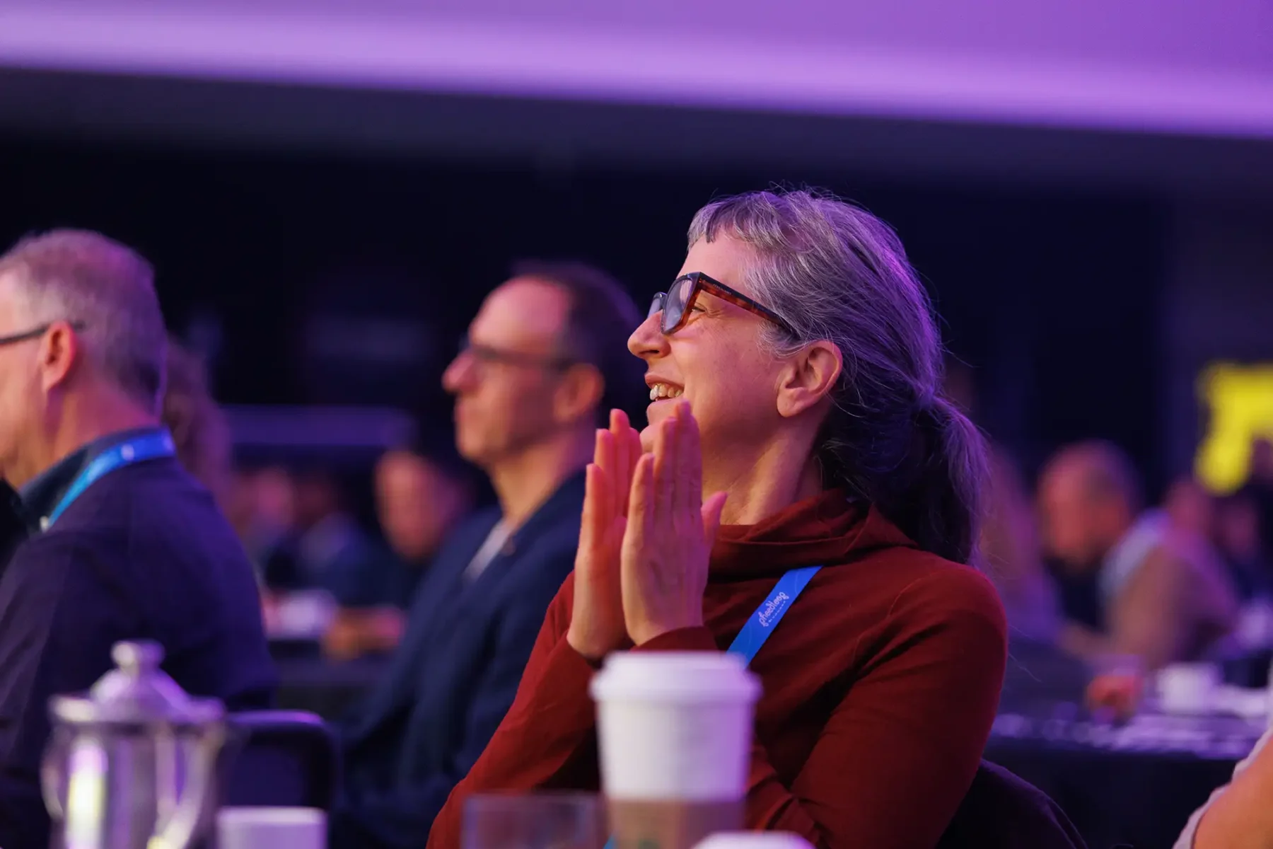candid conference photography of attendees in the audeince during the CSAE conference