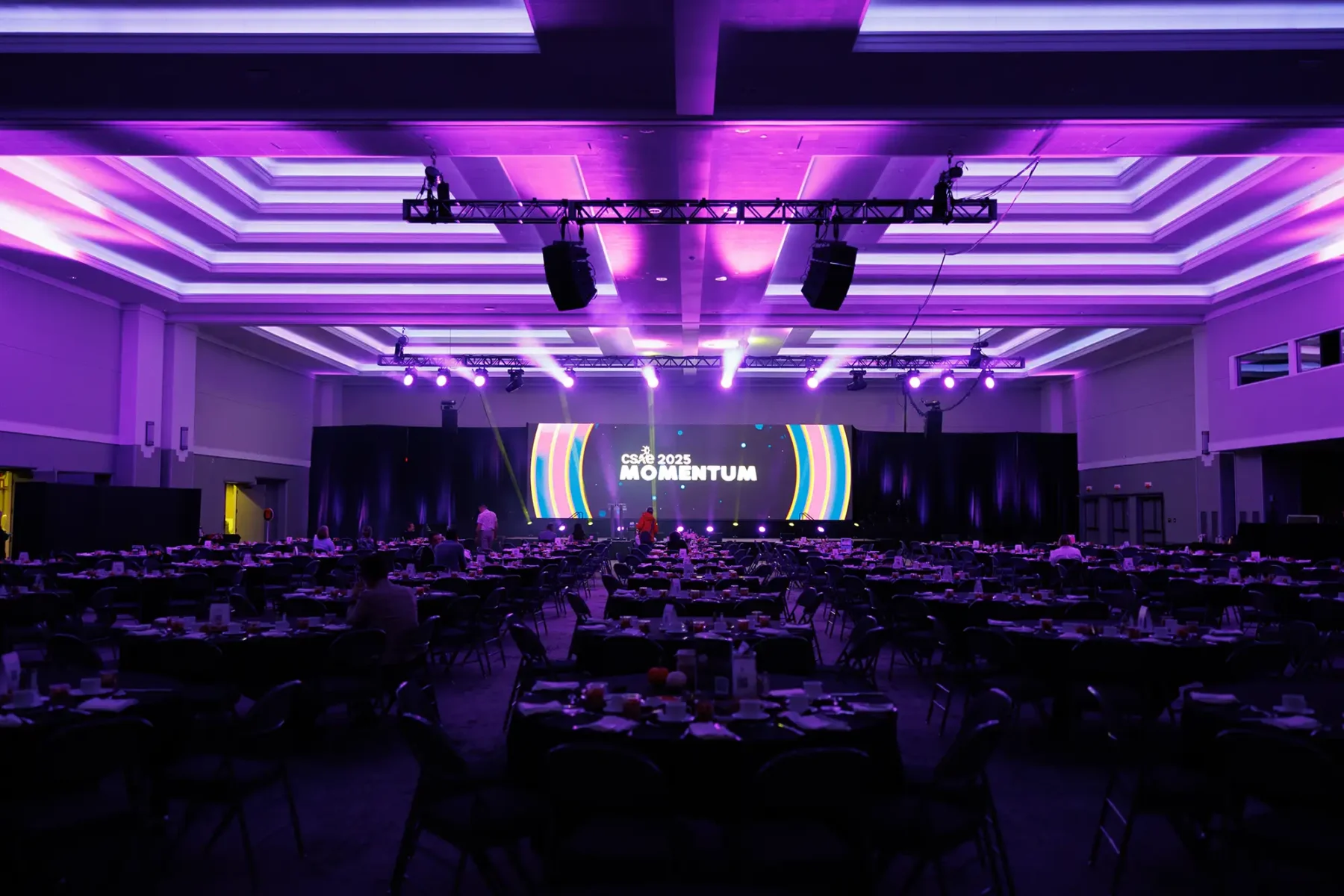 wideshot of Carson hall at the Victoria Conference Centre, during the CSAE 2025 conference