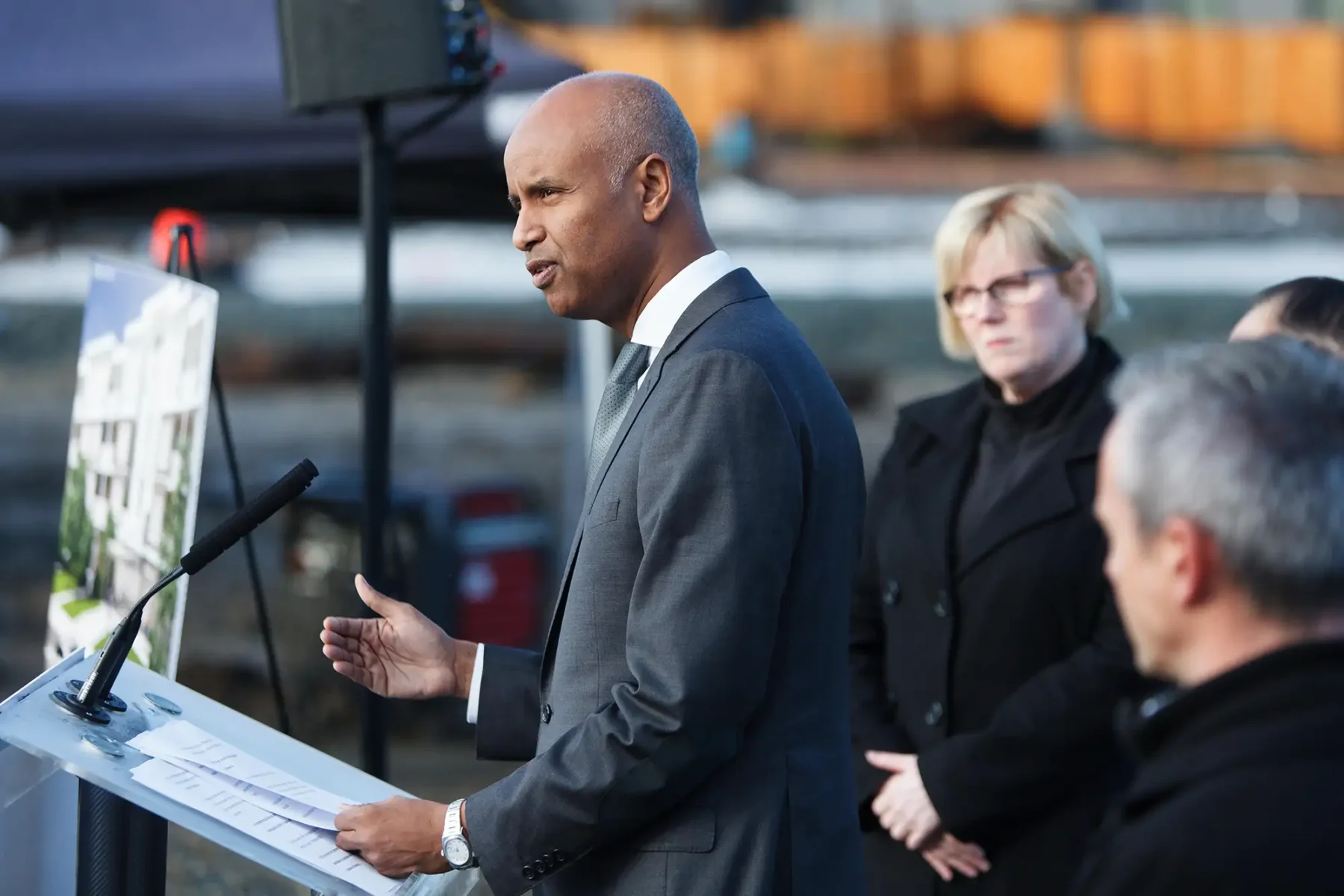 federal minister for housing at a CMHC announcement in Victoria BC